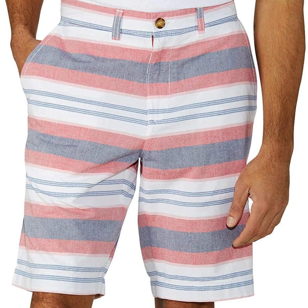 Tommy Hilfiger Mens Flat Front Academy Shorts